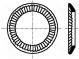 Washer  spring,externally serrated  M4  D=7mm  h=1mm  BN  792