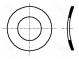 Washer  spring,split  M4  D=8mm  h=0.8mm  spring steel  DIN  137A