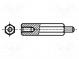 Screwed spacer sleeve  12mm  Int.thread  M4  Ext.thread  M4  steel