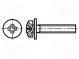 Screw  M4x8  DIN  7985Z1  Head  cheese head  Phillips  steel  zinc