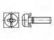 Screw  M4x8  Head  cheese head  Pozidriv,slotted  steel  zinc