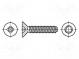 Screw  4x8  Head  countersunk  Pozidriv  PZ2  steel  zinc  DIN  7500M