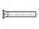 Screw  M4x8  Head  countersunk  slotted  steel  zinc  0,8mm