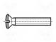 Screw  M4x8  Head  countersunk  slotted  A2 stainless steel  0,8mm