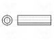 Spacer sleeve  cylindrical  polyamide  L  10mm  Øout  10mm  natural