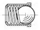Ball latch  A2 stainless steel  BN  13376  L  6mm  Ømount.hole  5mm