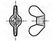 Nut  winged  M5  0.8  steel  Plating  zinc  BN  208  DIN  315