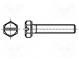 Screw  M5x16  DIN  933Sz  Head  hexagonal  slotted  steel  zinc