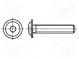 Screw  with flange  M5x8  Head  button  imbus  steel  black finish