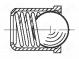 Ball latch  A2 stainless steel  BN  13376  L  7mm  Ømount.hole  6mm