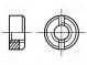 Nut  round  M6  1  steel  Plating  zinc  BN  220  DIN  546  Cut  slotted