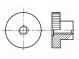 Nut  round,knurled  M6  1  polyamide  BN  5933