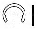Circlip  spring steel  Shaft dia  6mm  BN  831  Ring  external