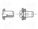 Rivet nuts  M8  aluminium  BN  4574  Ømount.hole  11.1mm  L  18.5mm