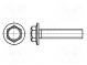 Screw  with flange  M8x16  Head  hexagonal  none  steel  zinc