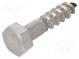 Screw  for wood  8x35  Head  hexagonal  none  13mm  DIN  571  BN  704