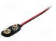 6F22 connector  Leads  2 leads  Size  6F22,6LR61  Batt.no  1  150mm