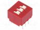 Switch  DIP-SWITCH  Poles number  3  0.1A/50VDC  Pos  2  -40÷85°C