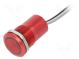 Switch  capacitive  Pos  2  SPST-NO  0.01A/12VDC  IP68  OFF-ON  red