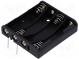 Holder  Leads  for PCB  Size  AAA,R3  Batt.no  4  Colour  black