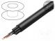 Wire  loudspeaker cable  8x(2x0,21mm2)  stranded  Cu  black  PVC