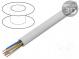 Wire  YTKSY  telecommunication  solid  Cu  4x2x0,5mm2  PVC  white