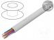 Wire  YTKSY  telecommunication  solid  Cu  5x2x0,5mm2  PVC  white