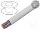 Wire  YTKSY  telecommunication  solid  Cu  20x2x0,5mm2  PVC  white