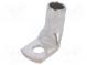 Ring tube terminal  M8  35÷50mm2  crimped  for cable  angled 90°