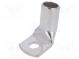 Ring tube terminal  M8  50÷70mm2  crimped  for cable  angled 90°