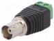 Adapter  BNC female,terminal block  PIN  2