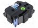 Tape  36mm  8m  blue  Character colour  black  laminated,glued