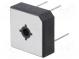 Single-phase bridge rectifier  Urmax 100V  If 15A  Ifsm 300A