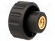 Knob  Ø  20mm  Int.thread  M5  6mm  H  16mm  polyamide  knurled