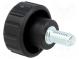 Knob  Ø  20mm  Ext.thread  M5  10mm  H  16mm  polyamide  knurled