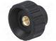 Knob  Ø  25mm  Int.thread  M6  14mm  H  19mm  polyamide