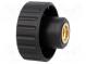 Knob  Ø  32mm  Int.thread  M8  10mm  H  22mm  polyamide  knurled