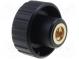 Knob  Ø  32mm  Int.thread  M6  16mm  H  22mm  polyamide