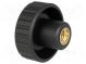 Knob  Ø  40mm  Int.thread  M10  13mm  H  27mm  polyamide  knurled
