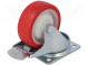 Transport wheel  Ø  100mm  W  30mm  H  128mm  torsional with lock