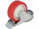 Transport wheel  Ø  100mm  W  30mm  H  128mm  torsional with lock
