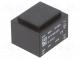 Transformer  encapsulated  1.5VA  380VAC  12V  125mA  PCB  81g