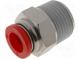 Composite connector  straight  BSP 3/8