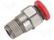 Composite connector  straight  BSP 1/4