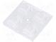 LED lens  square  transparent  H  8.05mm  Application  LUXEON Q