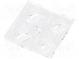LED lens  square  transparent  H  8mm  Outside dim  50x50mm
