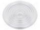 LED lens  round  Mat  PMMA plexiglass  transparent  H  23.6mm