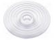 LED lens  round  Mat  PMMA plexiglass  transparent  H  22.1mm