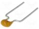 Capacitor  ceramic  MLCC,monolithic  1nF  100V  C0G  ±5%  THT