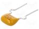 Capacitor  ceramic  MLCC,monolithic  470nF  100V  X7R  ±10%  THT